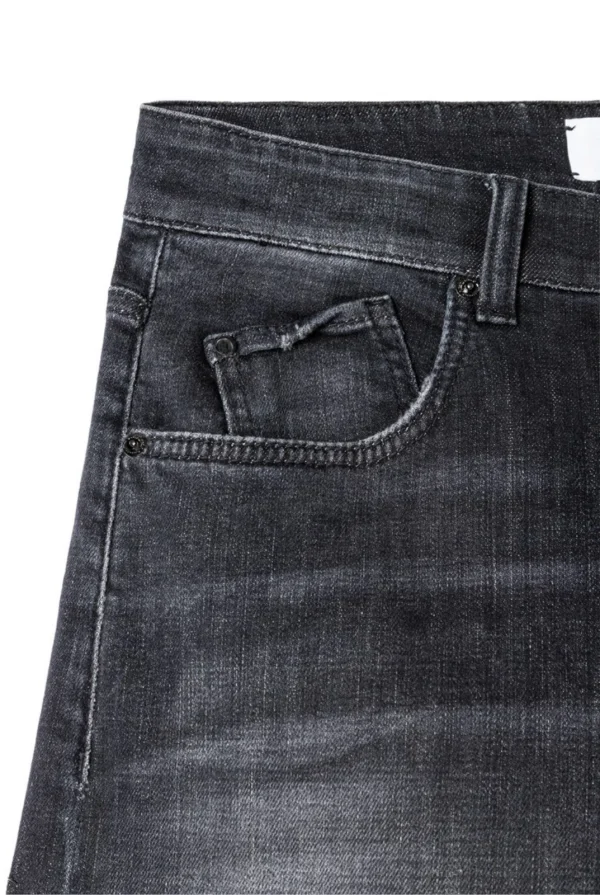 SPODNIE JEANSOWE BAGGY WIDE-FIT GRAFITOWE