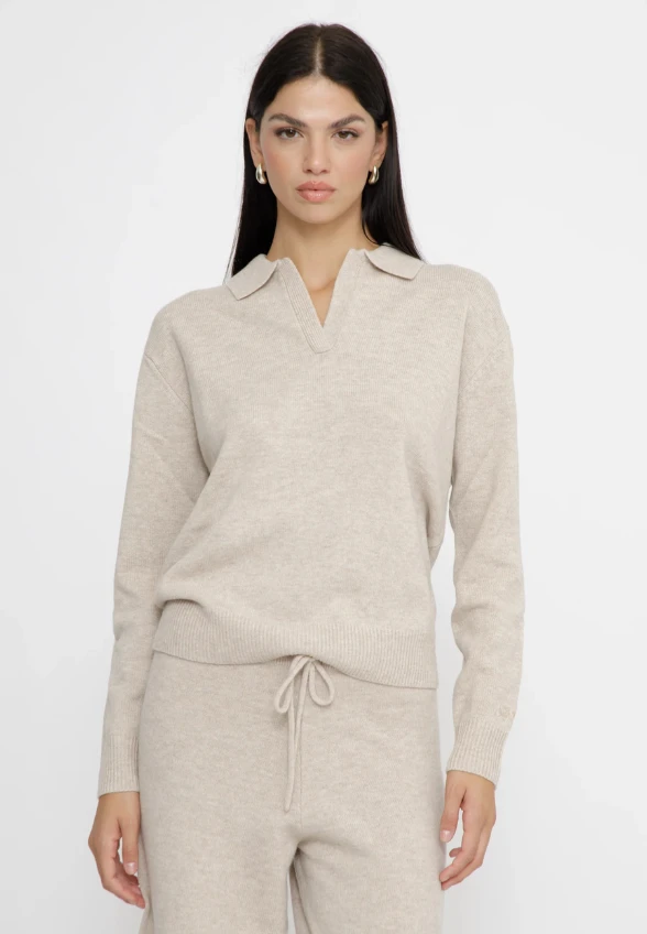 SWETER KASZMIROWY EZE KREMOWY