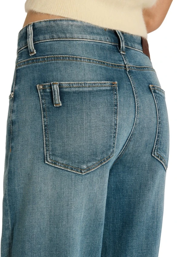 SPODNIE JEANSOWE BAGGY WIDE-FIT NIEBIESKI